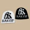 Winter Knit Beanie Men Women Fashion Letter Jacquard Warm Hat Street Style One Size