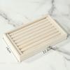 1 Stück Samt Schmuck Aufbewahrungstablett Ring Ohrring Display Box Brosche Handwerk Klassifizierung Organizer Exquisite Tablett Fall