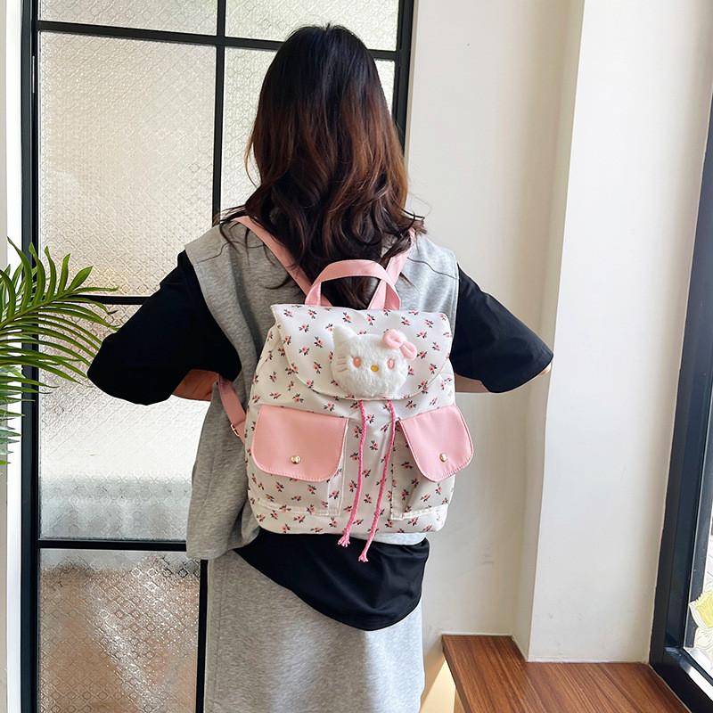 Girls Canvas Backpack With Breathable Nylon Material For Daily Use And School Commute