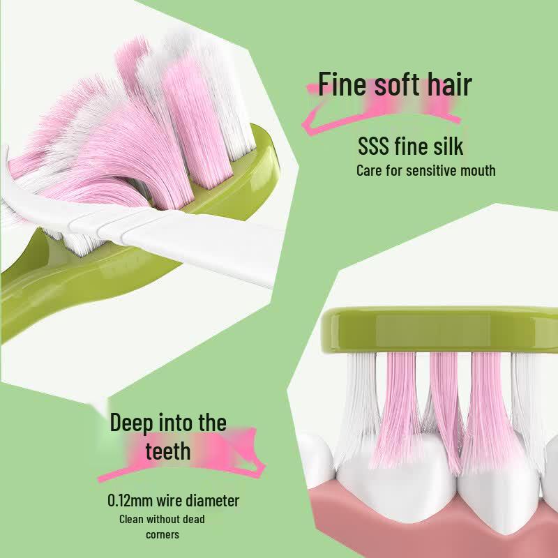 RAOYI Adult Small Head Soft Bristle Toothbrush (2-Pack)