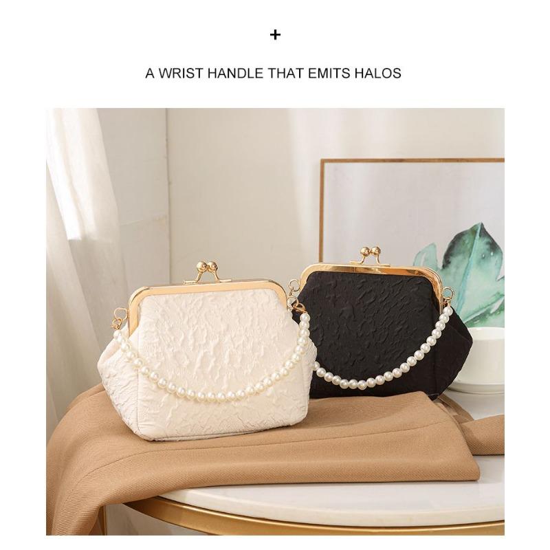 Pearl bag summer portable shell bag mini new Chinese style bag chain bag 2026 beaded messenger women's bag