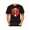 Men's Marco Simoncelli Tribute Motorcycle Racing T-Shirt - Cotton Sic58 Number 58 Jersey with Italian Flag & Iconic Logo, Durable Motorsport Apparel