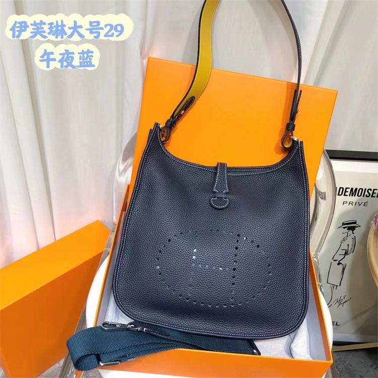 2023 new cowhide Evelyn evelyne mini 17/29TOGO first layer cowhide shoulder crossbody