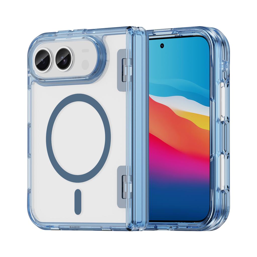 Iphone Duo Phone Case,Transparent Magnetic Shockproof Slim Phone Case Cover for Iphone Duo