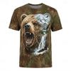 3D Printed Dog Face T Shirt Men Realistic Golden Retriever Puppy Big Eyes Graphic Tee Animal Lover Shirt Clothing