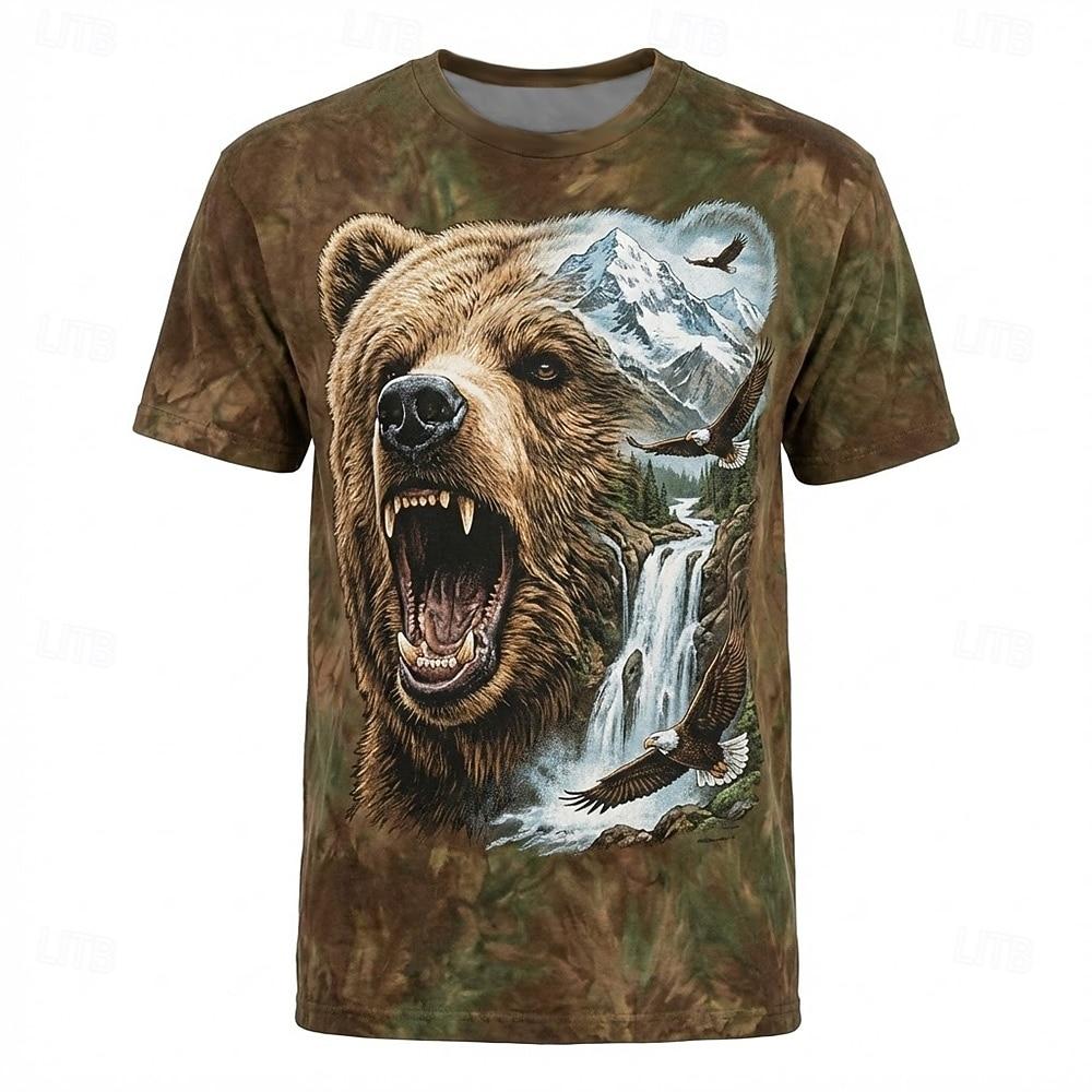 3D Printed Dog Face T Shirt Men Realistic Golden Retriever Puppy Big Eyes Graphic Tee Animal Lover Shirt Clothing