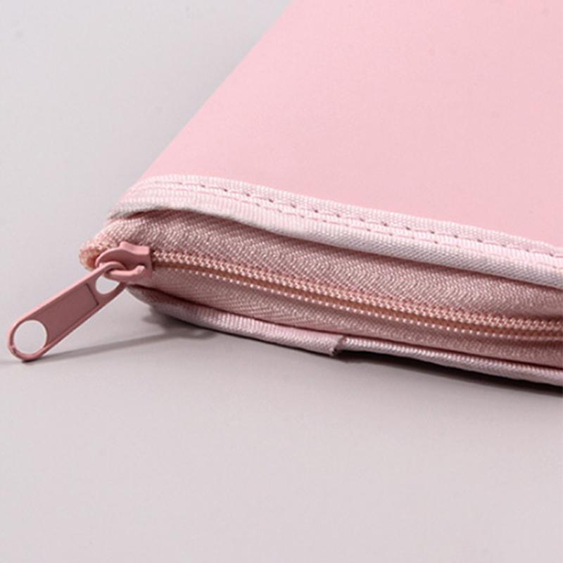 Makeup Brush Case Makeup Brush Holder Travel Waterproof Cosmetic Bag Stand-Up Foldable Makeup Cup With Zipper