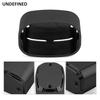 Black Chrome Aluminum Rear Brake Master Cylinder Cover For Harley 2000-2017 Heritage Softail Fatboy FLSTF