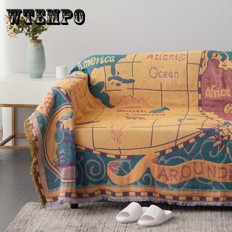 

Европейский жаккардовый чехол для дивана, чехол для подушки, чехол для дивана, полное покрытие, теплый диван, полотенце с нитью, одеяло, вязаный чехол, одеяло