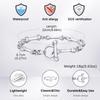 Bone Chain Link Bracelets for Men Boys,22CM Metal Chain Wristband with OT Buckle,New Hiphop Jewelry Anniversary Birthday Gifts
