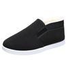 High-top Military Single Cotton Shoes Velvet Warm Lazy Shoes Large Size Medium Black Cloth Cotton Shoes