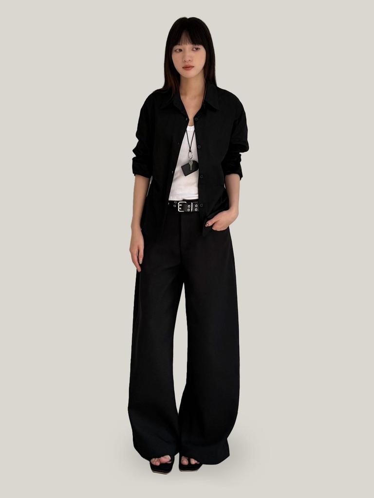Yuyi 2026 Spring High-End Women's Wide-Leg Suit Pants - Elegant, Loose, and Western Style