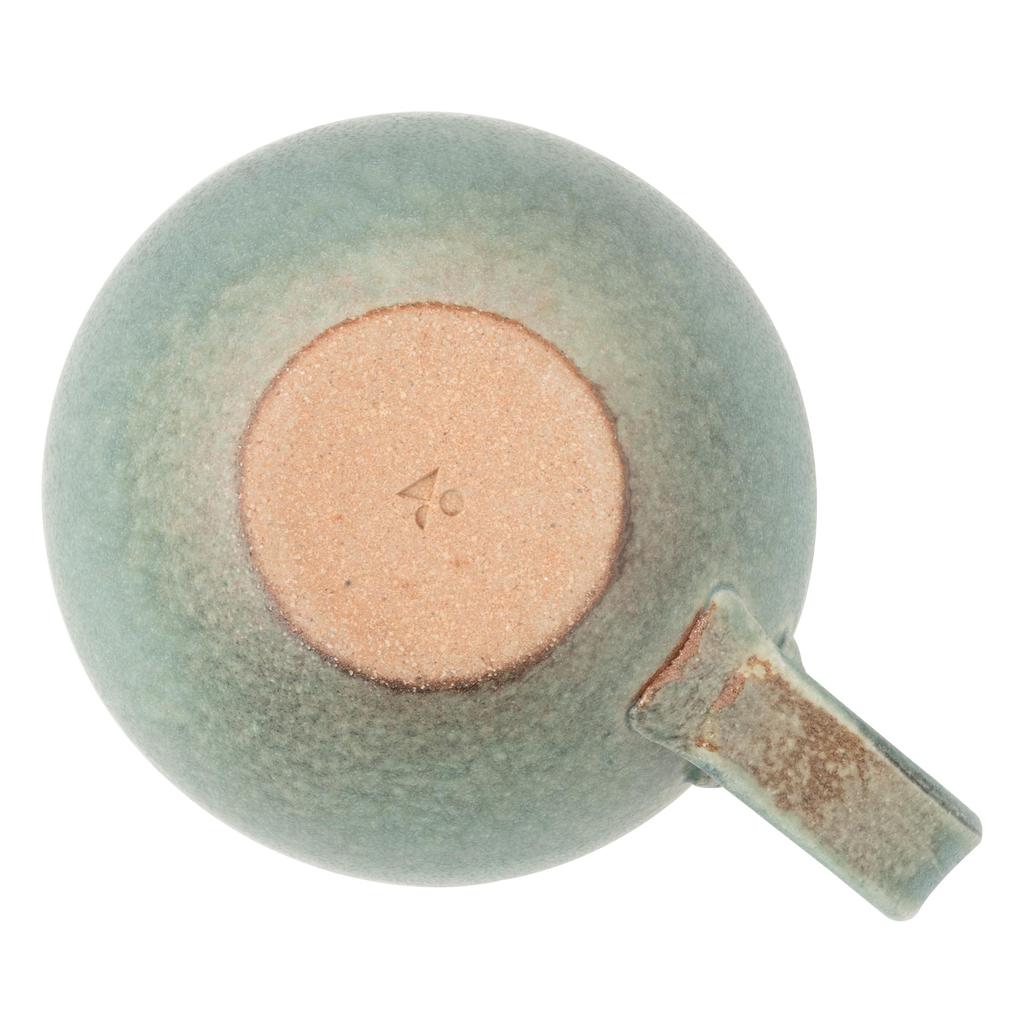 Marui Seito Shigaraki Ware Hechimon Mug, 320ml Capacity, Black Celadon, Green, MR-3-4434