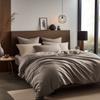Pillowcase 50x80 cotton satin, dark beige, plain