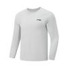 Solid Color Round Neck Breathable Long Sleeve T-Shirt Men Tops ATLW017-4