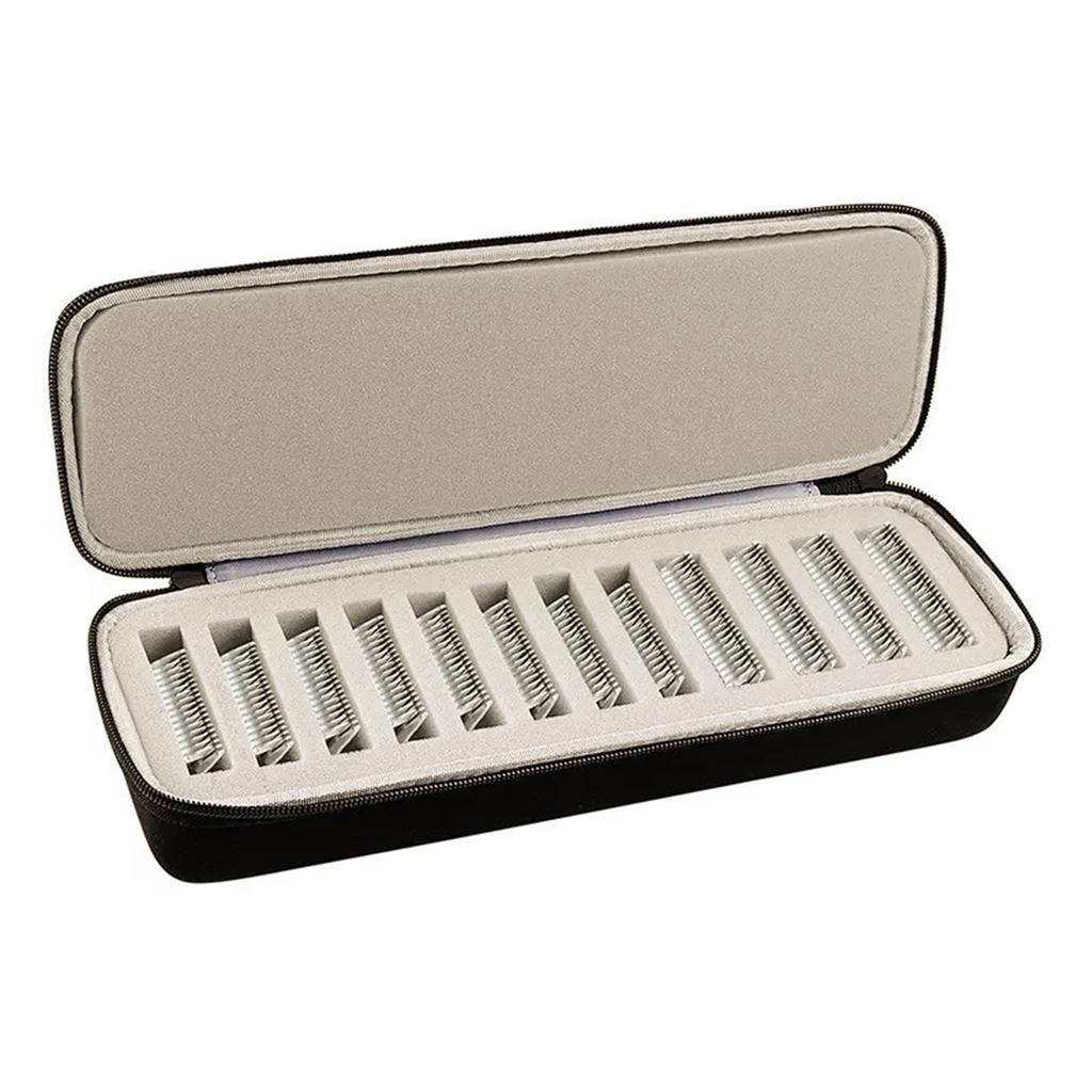Multipurpose EVA Storage Container for Hair Trimmer Blade 12 Slot Space Saving Professional Tool Organizers