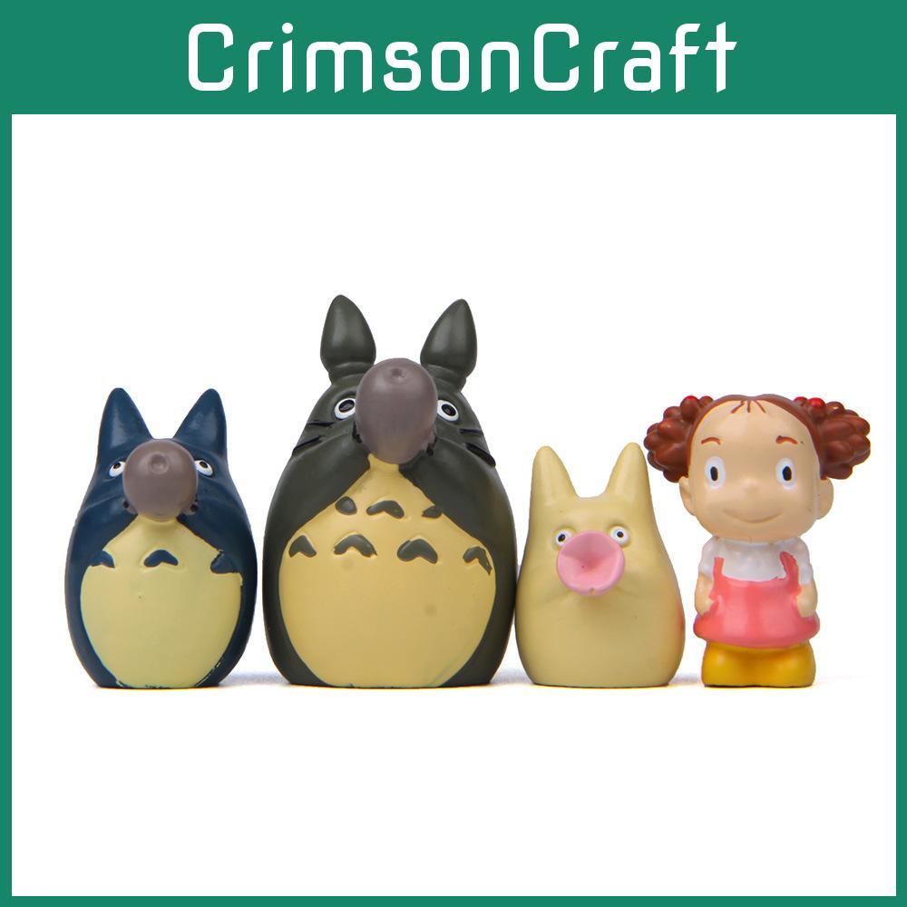 Cartoon My Neighbor Totoro And Mei Resin Figures For Garden Landscaping And Home Decor Enthusiasts