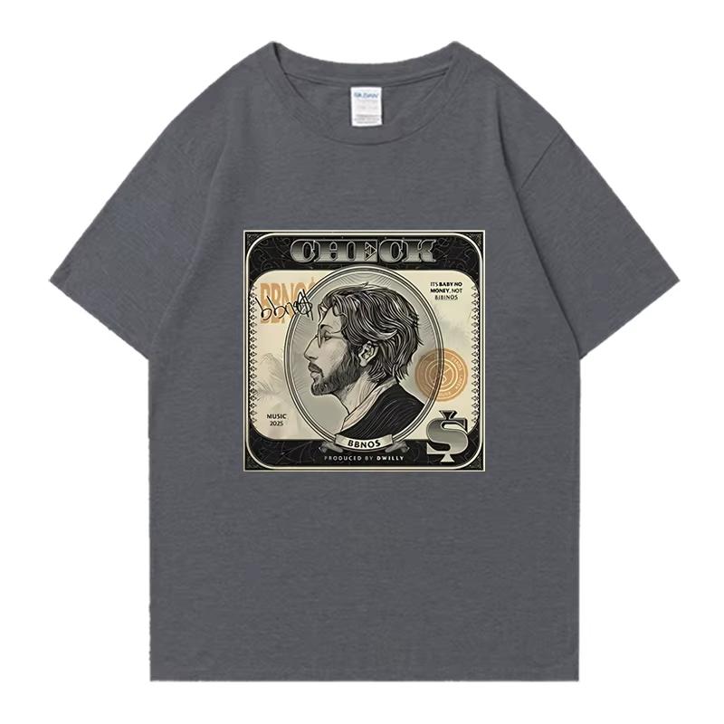 

New in Hot Sale Bbno$ Check Fans Tour 2025 T Shirts Men Women Y2k Funny Vintage Short Sleeve T-shirt Unisex 100% Cotton Clothing XXXXL