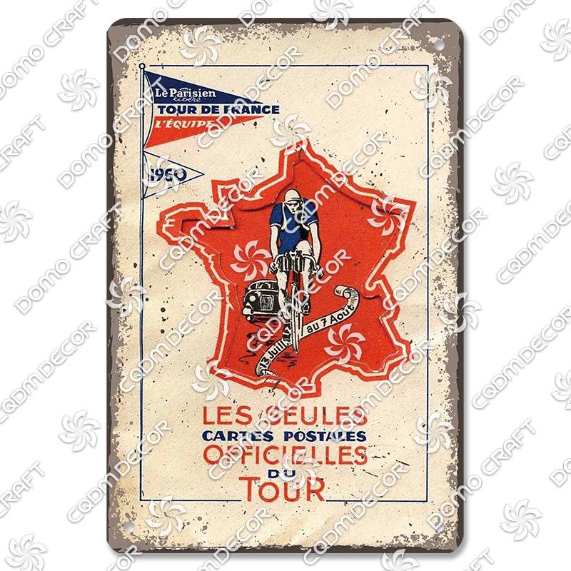 Pôster de Bicicleta Retrô Placas de Metal Estanho Ciclista Homens Mulheres Crianças Placa de Metal Decoração de Arte de Parede Garagem Bar Clube Sala de Estar Casa