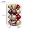 Elegant 8CM/16 Painted Christmas Ball Set: Exquisite Cross-Border Tree Decorations