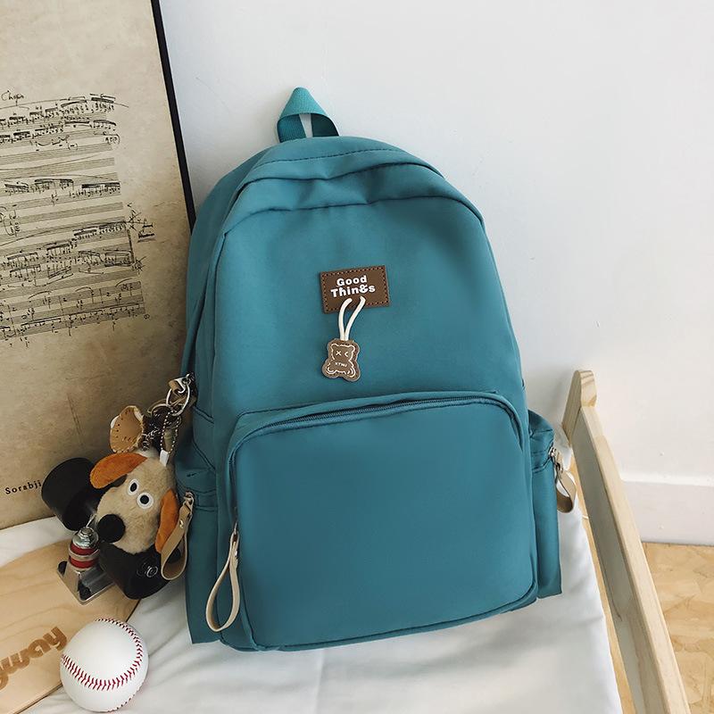 Schoolbag Mori Large-capacity Campus Backpack Design Sense Niche Students Solid Color Backpack Junior High School Student College Student Schoolbag