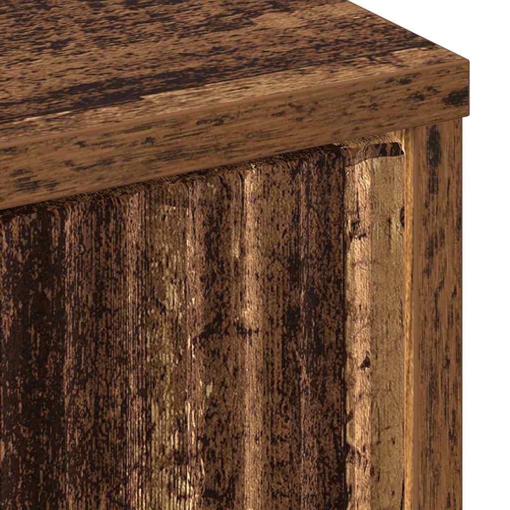 Bathroom Cabinet with Drawers Reclaimed Wood Look 39.5 x 36 x 88 cm