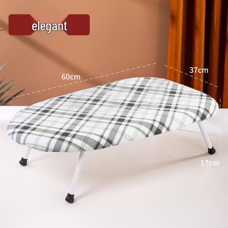 Compact Folding Desktop Ironing Board for Household Use