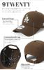 NEW ERA Cap 9Twenty Long Visor MLB Los Angeles Dodgers Walnut Light blue Non-Washed M/L