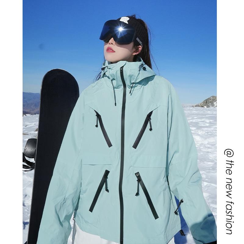 Wasserdichter Ski-Anzug Unisex 2025: Dicke Snowboardjacke mit Kälteschutz für Herren