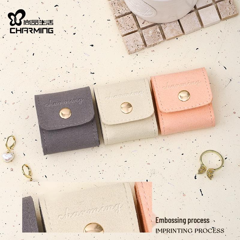 Luxury Velvet Portable Jewelry Storage Box for Stud Earrings