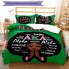 3pcs Custom Name Alpha Kappa Alpha logo Bedding Set Duvet Cover Closure Includes 1 Duvet Cover & 2 Pillowcases for All Seasons Bedroom Decor