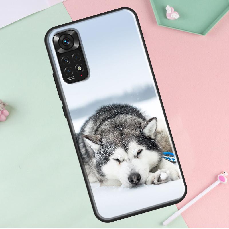 

Милый щенок аляскинского хаски для Redmi Note 12 Pro Plus Чехол для Redmi Note 10 8 9 11 Pro 12S 11S 10S 9S 9C 10C 12C Чехол Redmi Note 12S