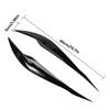 Car Truck Headlight Eyebrow Trim 1 Pair (Left Right) ABS Plastic