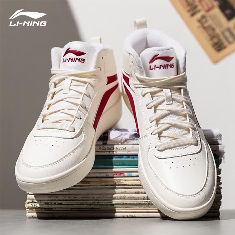 Li-Ning Unisex Fleece-Lined Thick-Sole Casual Skate Shoes