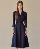 Julie And Kara 26Ss Calla139 Shebigins Joe Tweed Dress Navy
