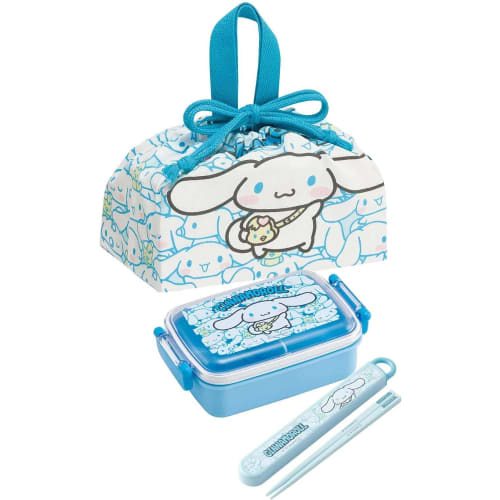 Skater Children's Lunch Box Drawstring Bag Cinnamoroll Ushiro Shiro Sanrio Made in Japan KB7-A