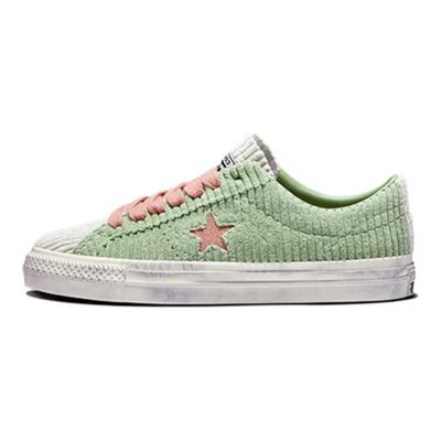 One Star Pro Rebrované Pohodlné Trendy Nízke Plátené Topánky Unisex Tenisky Zelené Ružové A03755C