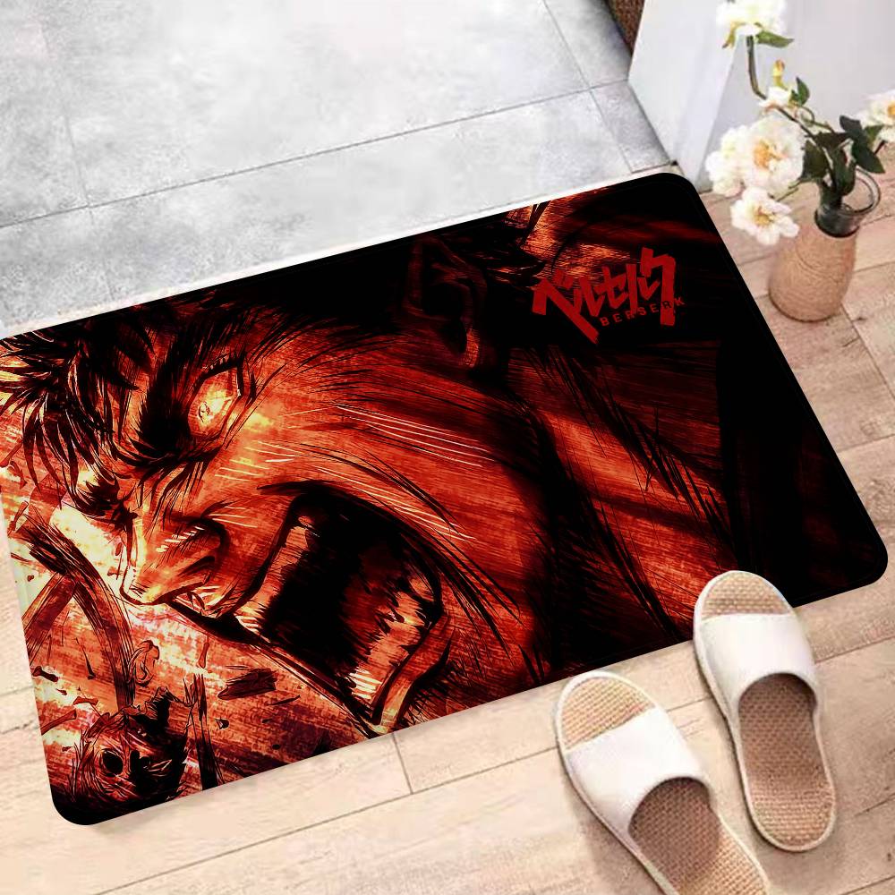 Japanese Comic Berserk Hallway Carpet Non-Slip Laundry Room Mat Laundry Decor Balcony Child Living Room Bedside Area Rugs