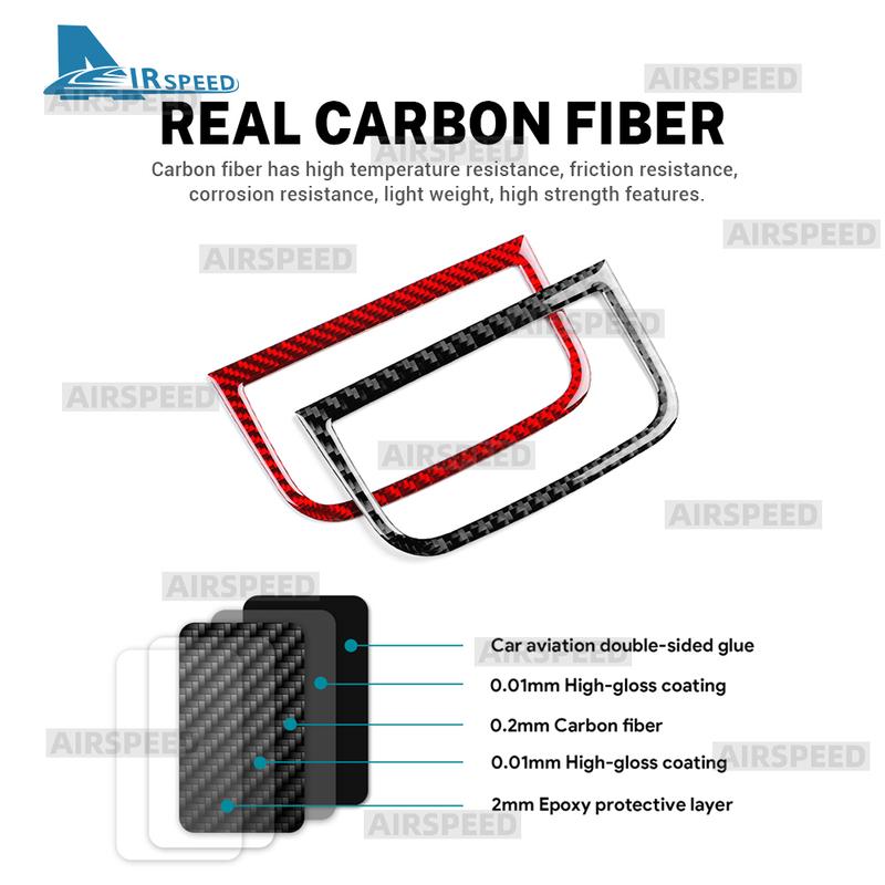 For Hyundai Tucson NX4 2025 2026 2027 Real Soft Carbon Fiber Sticker Car Headlight Switch Frame Interior Trim Accessories