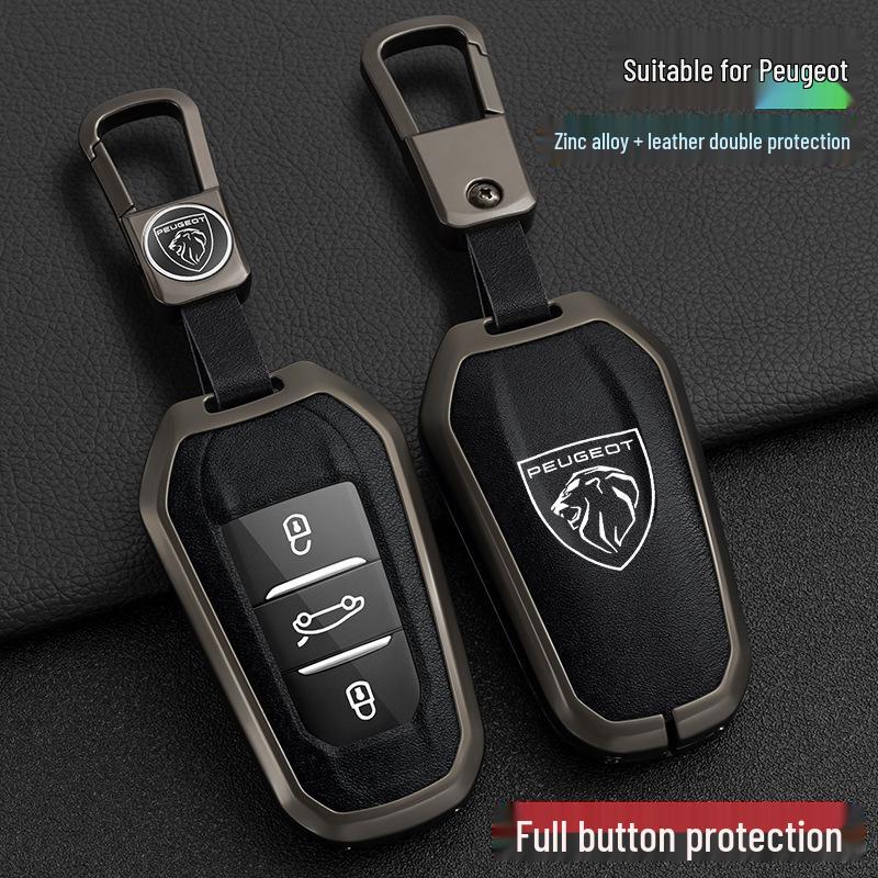 Peugeot 408 Car Key Cover Compatible with 4008, 308, 3008, 508, 5008, 2008 Models - Snap Button Shell