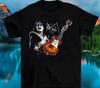 Ace Frehley Musikstar Schwerer Baumwollstoff Schwarz Vollgröße Unisex T-Shirt Unisex T-Shirt