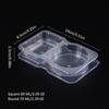 10/15/20pcs with Lids Disposable One-piece Sauce Box Portable Plastic Snack Container  Outdoor