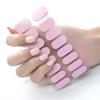 16Tips Semi-Cured Gel Nail Sticker Solid Full Cover Gel Nail Strips UV/LED Lamp Long Lasting Gel Nail Wraps Nail Decor