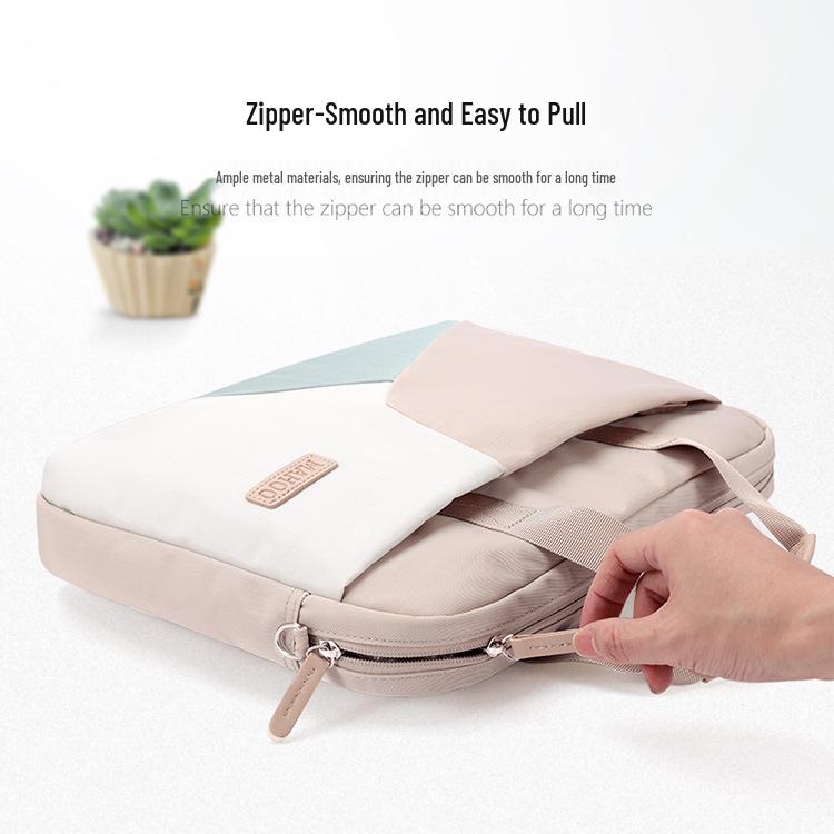 Colorblock Laptop-Tasche für 13-15,6 Zoll Apple, Huawei und MacBook – Notebook-Tasche für Damen