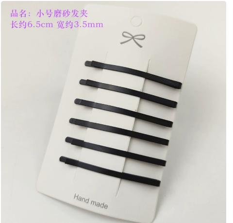 

Small Hair Clip Set 6 Pieces Handmade Metal Bobby Pins Approx 6 5cm Length 3 5mm Width Hair Accessories for Securing Bangs and Stray Hair One Size