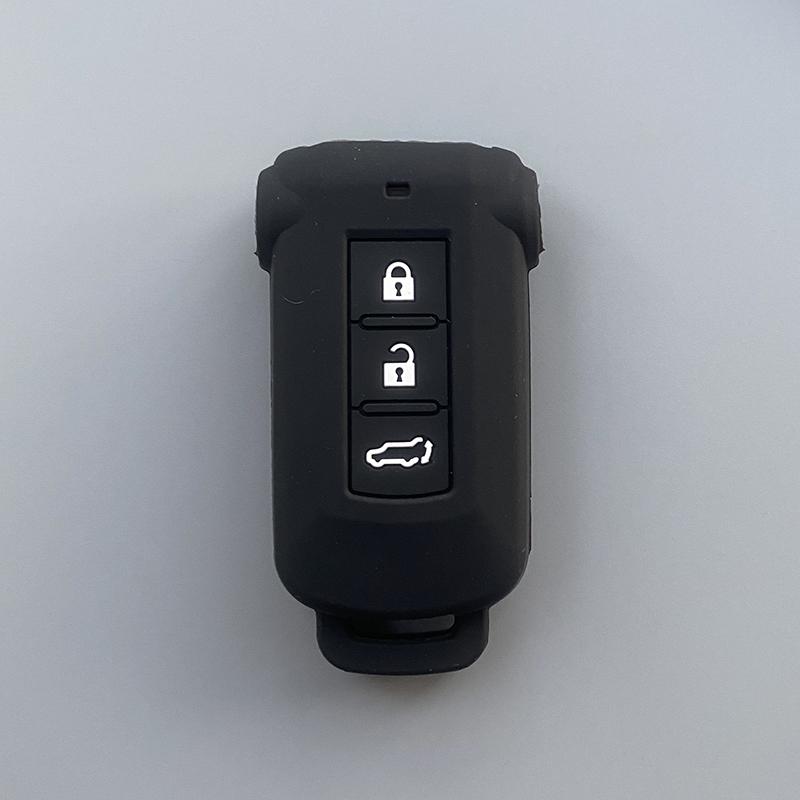 Silicone Car Key Cover Case for Mitsubishi Delica D5 Outlander 2014 Pajero Remote Key Car Accessories Bag