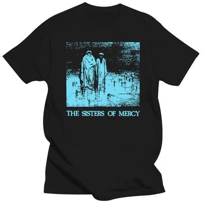 Funny Black Cotton Tee Vintage Gift For Men Women The Sisters of Mercy T-Shirt Men T Shirt Sleaford Mods Punk