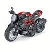 1:12 Handmade Police Motorcycle Model Toy - Pull Back Alloy Ornaments for Kids