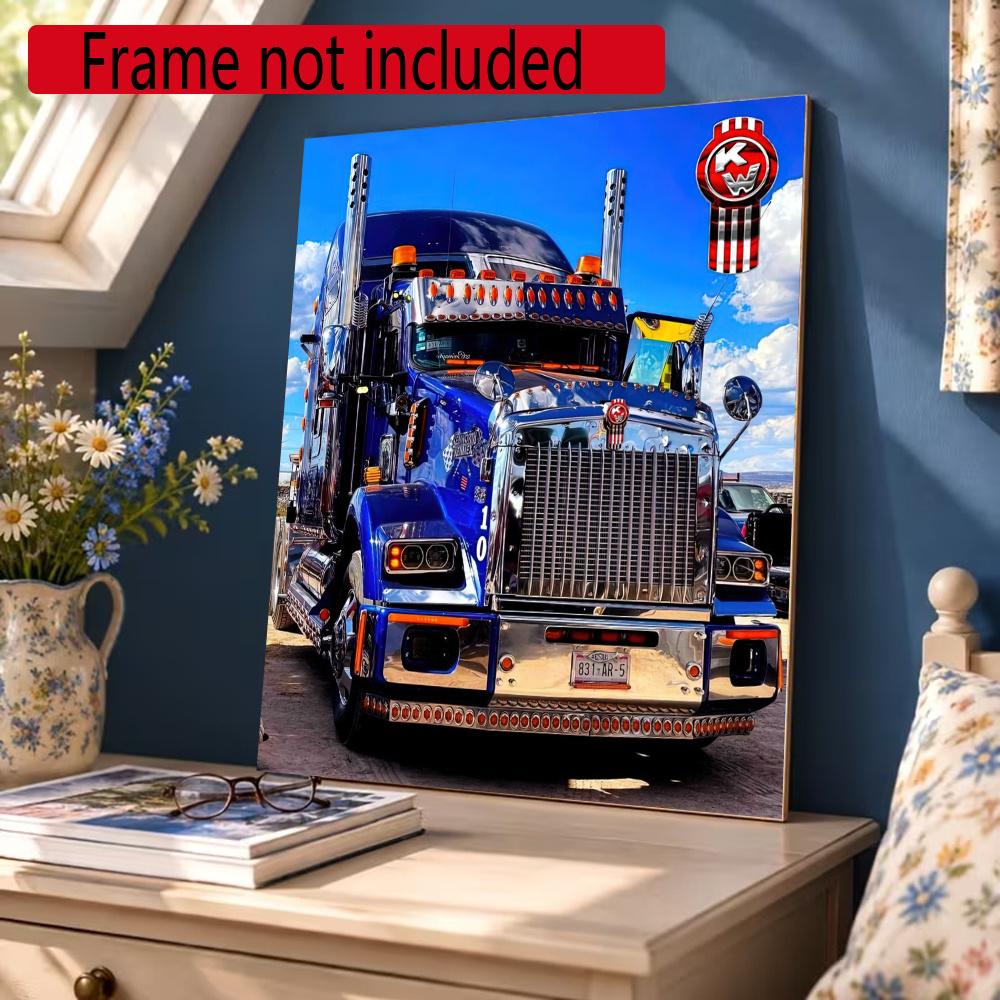 Kenworth Diamond Painting Round Diamond Mosaic Rhinestones Diamond Embroidery Craft Kit Wall Decor Without Frame