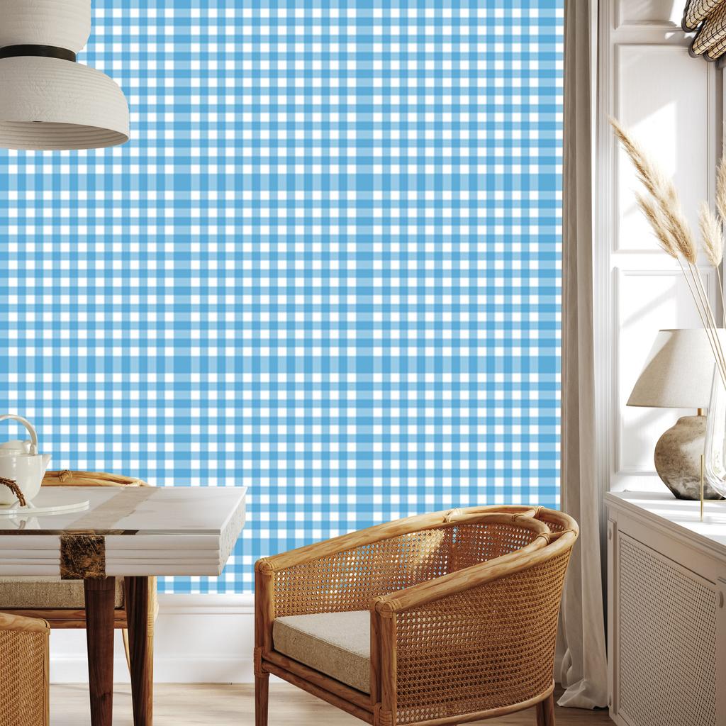 Wallpaper Fabric Pattern Azure and White, Azure Background 50x1000